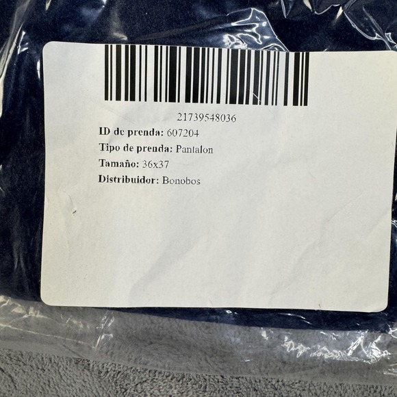 Bonobos Pants Mens 36x37 Heather Navy Slim Fit Italian Wool Dress Trousers‎ - Picture 3 of 16